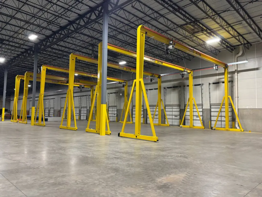 Motorized Gantry Crane Production Setting 3