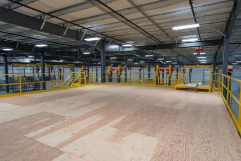 Plywood for finished flooring on mezzanine